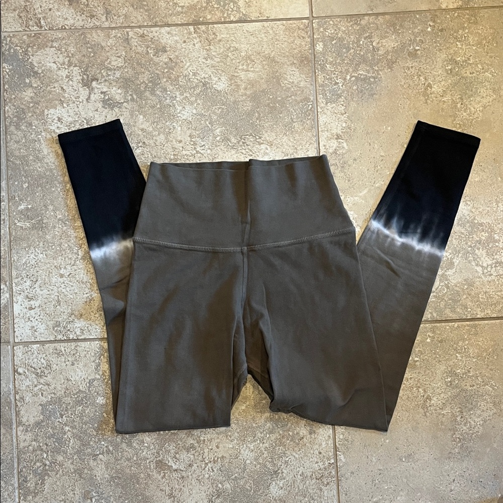 Electric & Rose Olive Green and Black Ombre Leggings